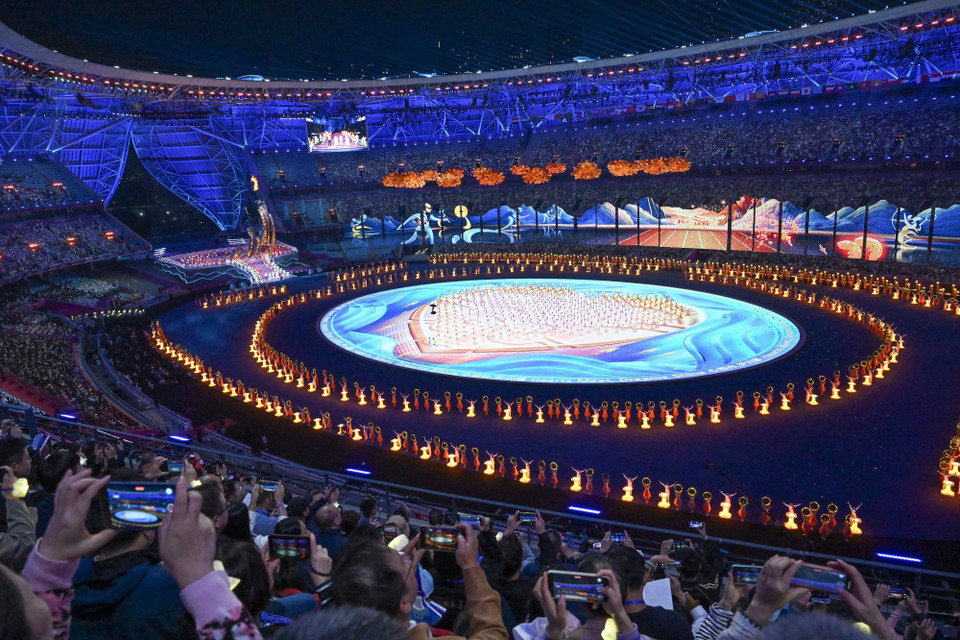 Quang cảnh Lễ Khai mạc Asian Para Games lần thứ 4 ở Hàng Châu (Trung Quốc), ngày 22/10/2023. (Ảnh: THX/TTXVN)