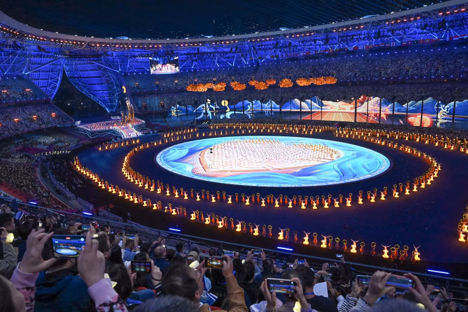 Quang cảnh Lễ Khai mạc Asian Para Games lần thứ 4 ở Hàng Châu (Trung Quốc), ngày 22/10/2023. (Ảnh: THX/TTXVN)