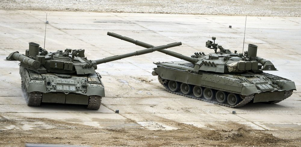 Màn trình diễn của xe tăng T-72B3. (Nguồn: Sputniknews)