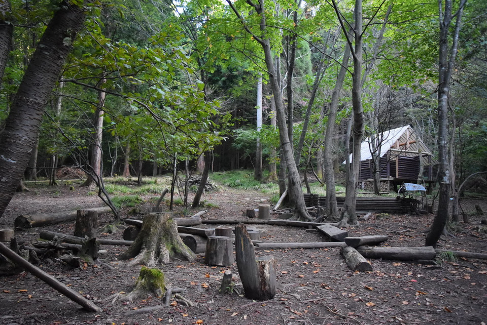 Khu sinh hoạt trong rừng của nhà trẻ. (Nguồn: Vietnam+)