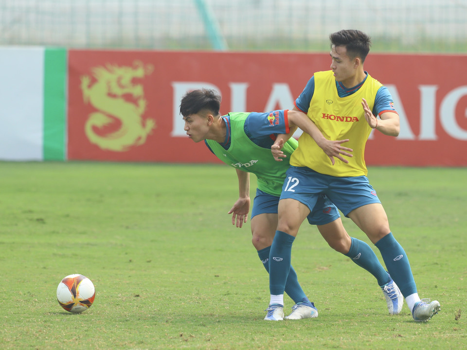 Đội tuyển Việt Nam sẽ tập luyện tới ngày 12/3, sau đó tạm nghỉ và hội quân trở lại vào cuối tháng trong dịp FIFA Days. (Ảnh: PV/Vietnam+)