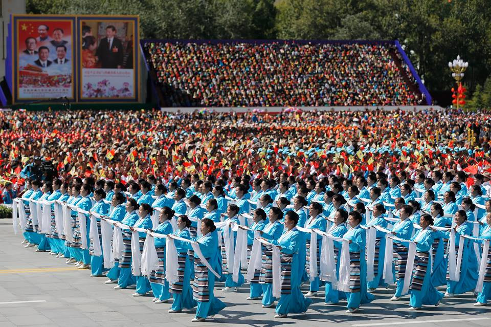 Yu Zhengsheng, Cố vấn chính trị hàng đầu của Trung Quốc, đã dẫn đầu đoàn đại biểu Trung Quốc gồm 65 thành viên đến tham dự buổi lễ và có bài phát biểu quan trọng tại buổi lễ. (Nguồn: CCTVNews)