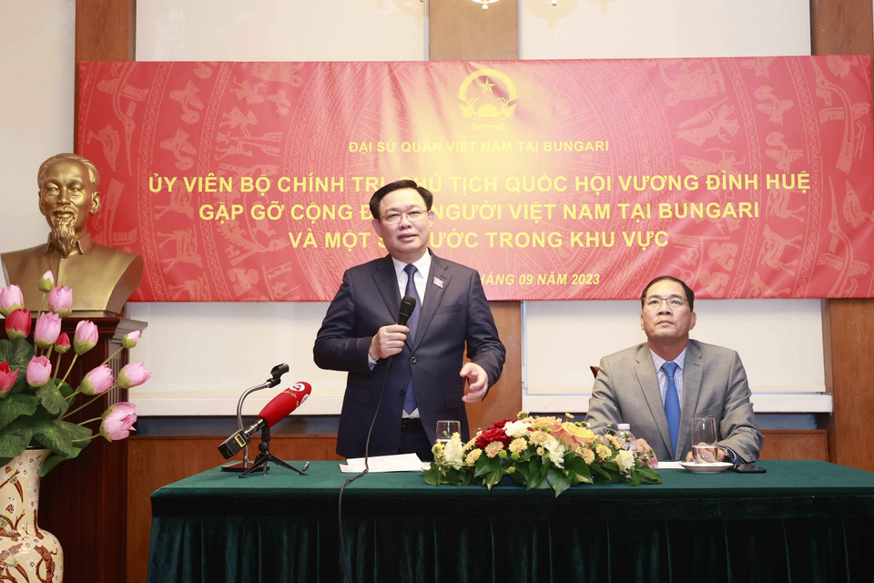 Chủ tịch Quốc hội phát biểu. (Ảnh: Doãn Tấn/TTXVN)