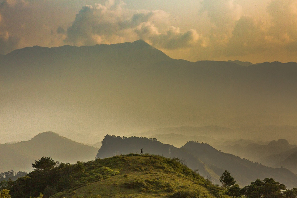Vẻ đẹp hùng vĩ và hoang sơ của khu du lịch Phia Oắc - Phia Đén, huyện Nguyên Bình. (Ảnh: Trọng Đạt/TTXVN)