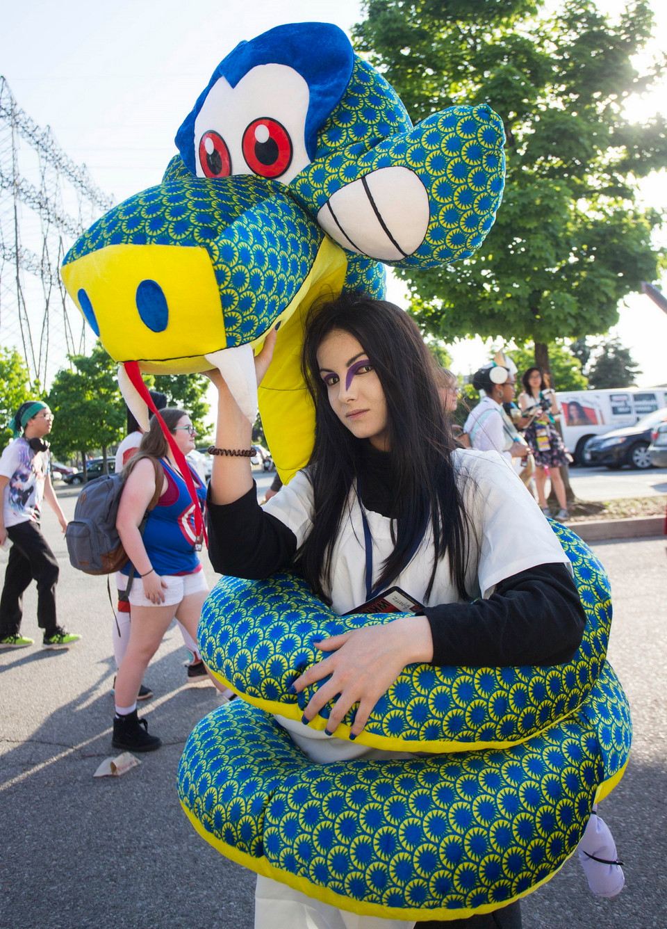 Các bạn trẻ hóa trang thành các nhân vật hoạt hình yêu thích tại lễ hội hóa trang Anime 2018 ở Toronto. (Nguồn: THX/TTXVN) 