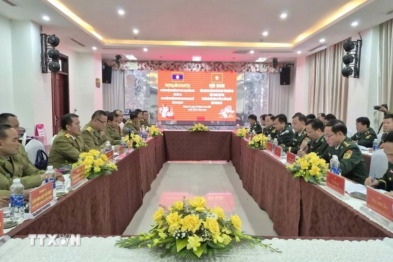 Toàn cảnh buổi hội đàm. (Nguồn: TTXVN phát)