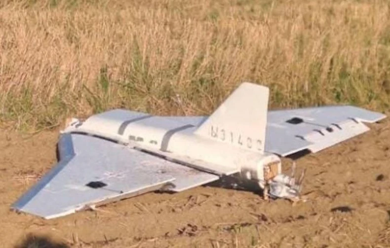 Một chiếc máy bay không người lái được tìm thấy gần Mnisków, Ba Lan. (Nguồn: lodz.se.pl)