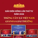 Giải Diên Hồng lần thứ tư năm 2026: Thông tấn xã Việt Nam giành 6 giải thưởng