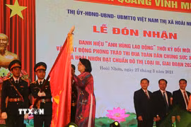 Thị xã Hoài Nhơn đón nhận danh hiệu Anh hùng Lao động thời kỳ đổi mới