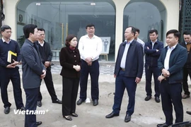 Lãnh đạo tỉnh Vĩnh Phúc luôn chỉ đạo sát sao và kịp thời giải quyết vướng mắc trong công tác giải phóng mặt bằng dự án. (Ảnh: Nguyễn Thảo/Vietnam+)