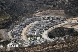 Quang cảnh khu định cư của Israel ở Givat Zeev, Khu Bờ Tây. (Ảnh: THX/TTXVN)