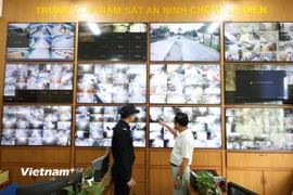 Hệ thống Giám sát an ninh Chợ Bình Điền. (Ảnh: CTV/Vietnam+)