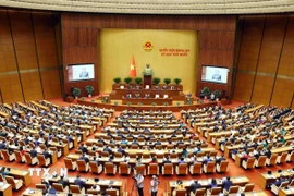 Toàn cảnh Phiên khai mạc trọng thể Kỳ họp thứ 10, Quốc hội khóa XV. (Ảnh: Phạm Kiên/TTXVN)