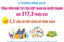 Đầu tư của Việt Nam ra nước ngoài gấp 2,3 lần so với cùng kỳ năm 2024