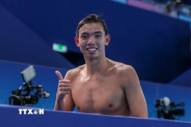 Huy Hoàng sẽ thi đấu nội dung bơi 1.500m tự do nam vào ngày hôm nay. (Ảnh: Hoàng Linh/TTXVN)