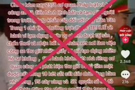 Thông tin sai sự thật do kênh TikTiok đăng tải.