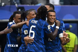 Với nhiều ngôi sao trong đội hình, Pháp đang là một trong những ứng viên cho chức vô địch World Cup 2026. (Ảnh: AFP/TTXVN)