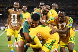Nam Phi trở thành đội thứ 13 vào vòng knock-out World Cup 2026 (Ảnh: AFP/TTXVVN)