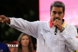 Tổng thống Venezuela Nicolas Maduro phát biểu tại một sự kiện. (Ảnh: IRNA/TTXVN)