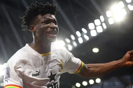 Mohammed Kudus ghi bàn mang chiến thắng về cho Ghana.