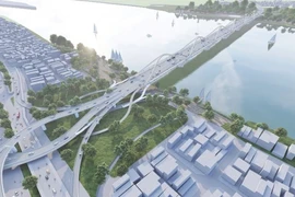 Phối cảnh cầu Trần Hưng Đạo.