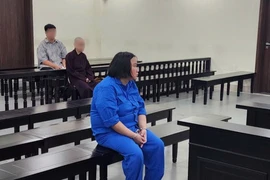 Bị cáo Trần Thị Hương Lan tại tòa.