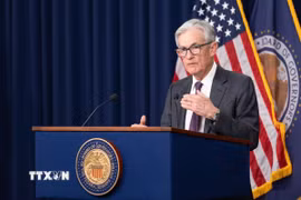 Chủ tịch Fed Jerome Powell. (Ảnh: THX/TTXVN)