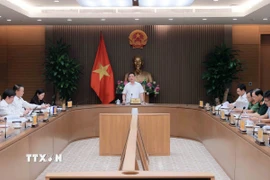 Phó Thủ tướng Hồ Đức Phớc phát biểu. (Ảnh: An Đăng/TTXVN)