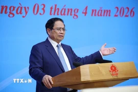 Thủ tướng Phạm Minh Chính, Trưởng Ban Chỉ đạo quốc gia về hội nhập quốc tế kết luận phiên họp của Ban Chỉ đạo. (Ảnh: Dương Giang/TTXVN)