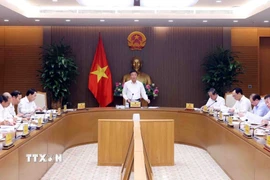 Phó Thủ tướng Lê Thành Long phát biểu. (Ảnh: Phạm Kiên/TTXVN)