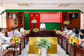 Chủ tịch Quốc hội Trần Thanh Mẫn phát biểu. (Ảnh: Doãn Tấn/TTXVN)