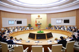 Phiên họp Chính phủ thường kỳ tháng 11/2025. (Ảnh: Dương Giang/TTXVN)
