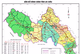 Bản đồ hành chính tỉnh Lai Châu. (Nguồn: Cổng thông tin Điện tử tỉnh Lai Châu)
