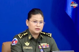 Người phát ngôn Bộ Quốc phòng Campuchia Maly Socheata. (Nguồn: AKP)