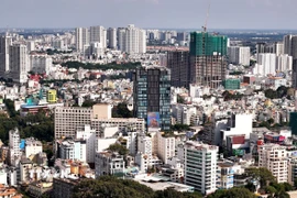 Bất động sản khu vực trung tâm Thành phố Hồ Chí Minh. (Ảnh: Hồng Đạt/TTXVN)