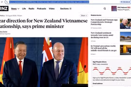 Kênh truyền thông đa phương tiện RNZ của New Zealand. (Ảnh: TTXVN phát)