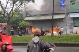 Hiện trường vụ cháy.