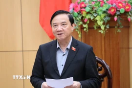 Phó Chủ tịch Quốc hội Nguyễn Khắc Định phát biểu. (Ảnh: TTXVN)