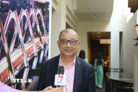 Ông Trần Bá Phúc - Ủy viên Trung ương Mặt trận Tổ quốc Việt Nam, Chủ tịch Hội doanh nhân Việt Nam tại Australia, Phó Chủ tịch Hiệp hội doanh nhân Việt Nam tại nước ngoài. (Ảnh: Thanh Tú/TTXVN)