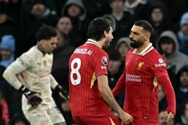 Liverpool gieo sầu cho Man City ngay tại Etihad. (Nguồn: AFP)