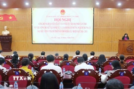 Cần Thơ công bố kết quả bầu cử đại biểu Hội đồng nhân dân thành phố khóa XI. (Ảnh: Ngọc Thiện/TTXVN)