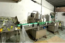 Hiện trường và tang vật vụ án.