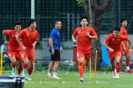 U23 Việt Nam sẵn sàng cho trận đấu với U23 Campuchia. (Nguồn: VFF)