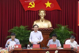 Ông Đỗ Thanh Bình, Ủy viên Trung ương Đảng, Bí thư Thành ủy Cần Thơ phát biểu. (Ảnh: Ngọc Thiện/TTXVN)
