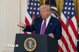 Tổng thống Mỹ Donald Trump. (Ảnh: THX/TTXVN)