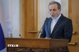 Ngoại trưởng Iran Abbas Araqchi phát biểu tại thủ đô Tehran. (Ảnh: IRNA/TTXVN)