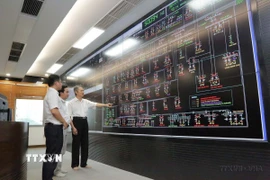 Quản lý, vận hành lưới điện bằng công nghệ thông tin tại Trung tâm điều độ hệ thống điện Thành phố Hồ Chí Minh. (Ảnh: Thanh Vũ/TTXVN)