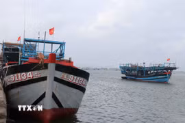 Tàu cá ra khơi. (Ảnh: Đoàn Hữu Trung/TTXVN)