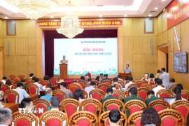 Quang cảnh hội nghị Báo cáo viên Trung ương tháng 6/2025. (Ảnh: Phương Hoa/TTXVN)