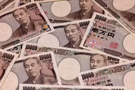 Đồng tiền mệnh giá 10.000 yen của Nhật Bản. (Nguồn: AFP/TTXVN)